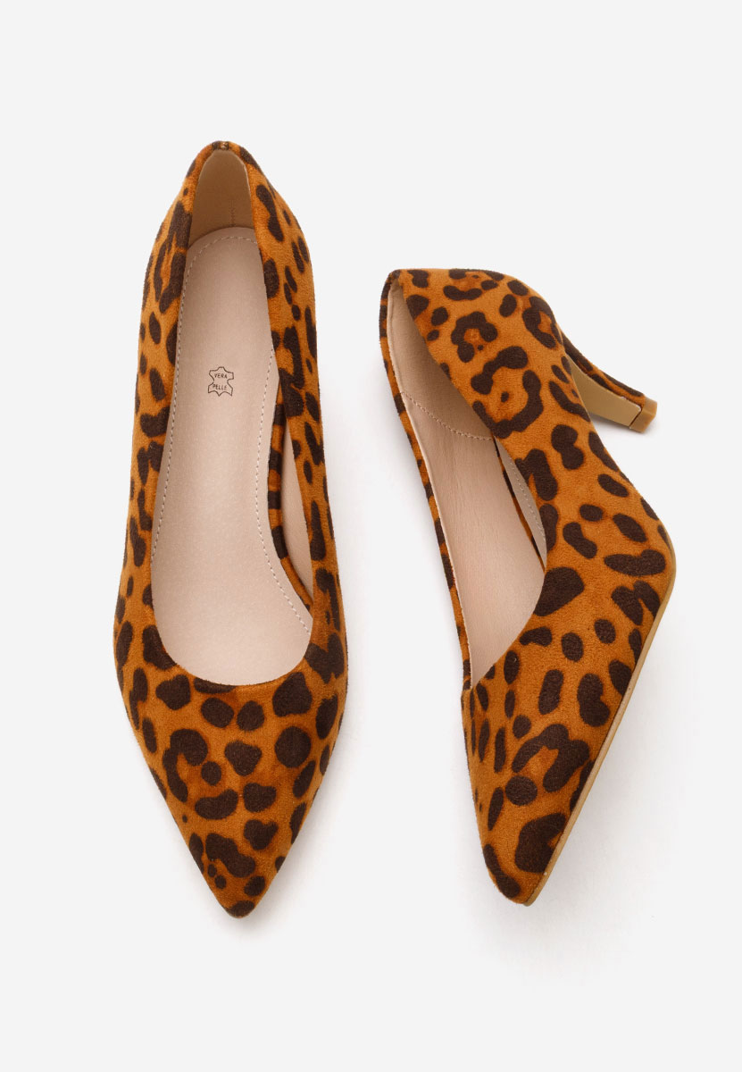 Leopardie lodičky na nízkom opätku Corvina V3