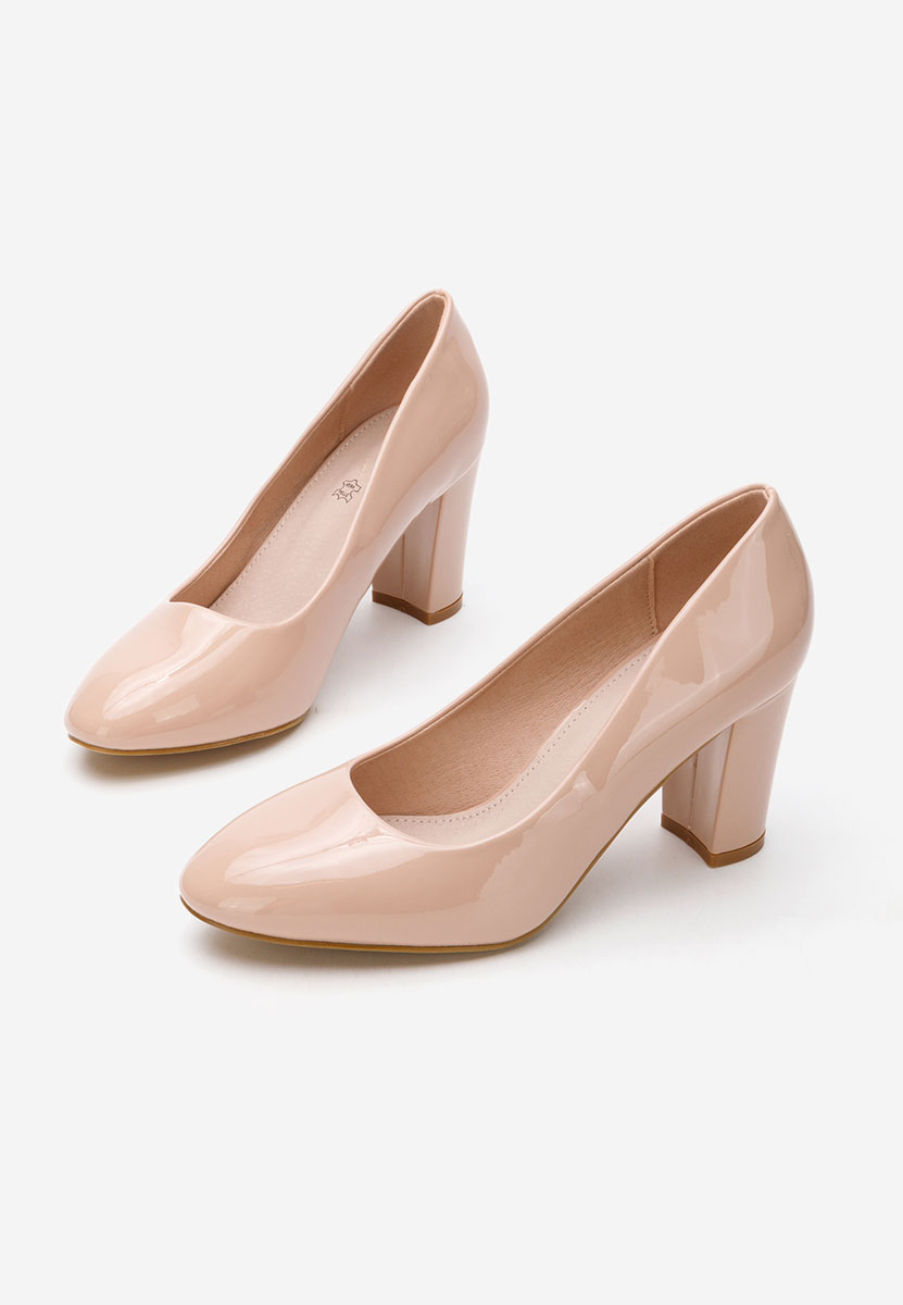 Béžové lakované lodičky Chique V5