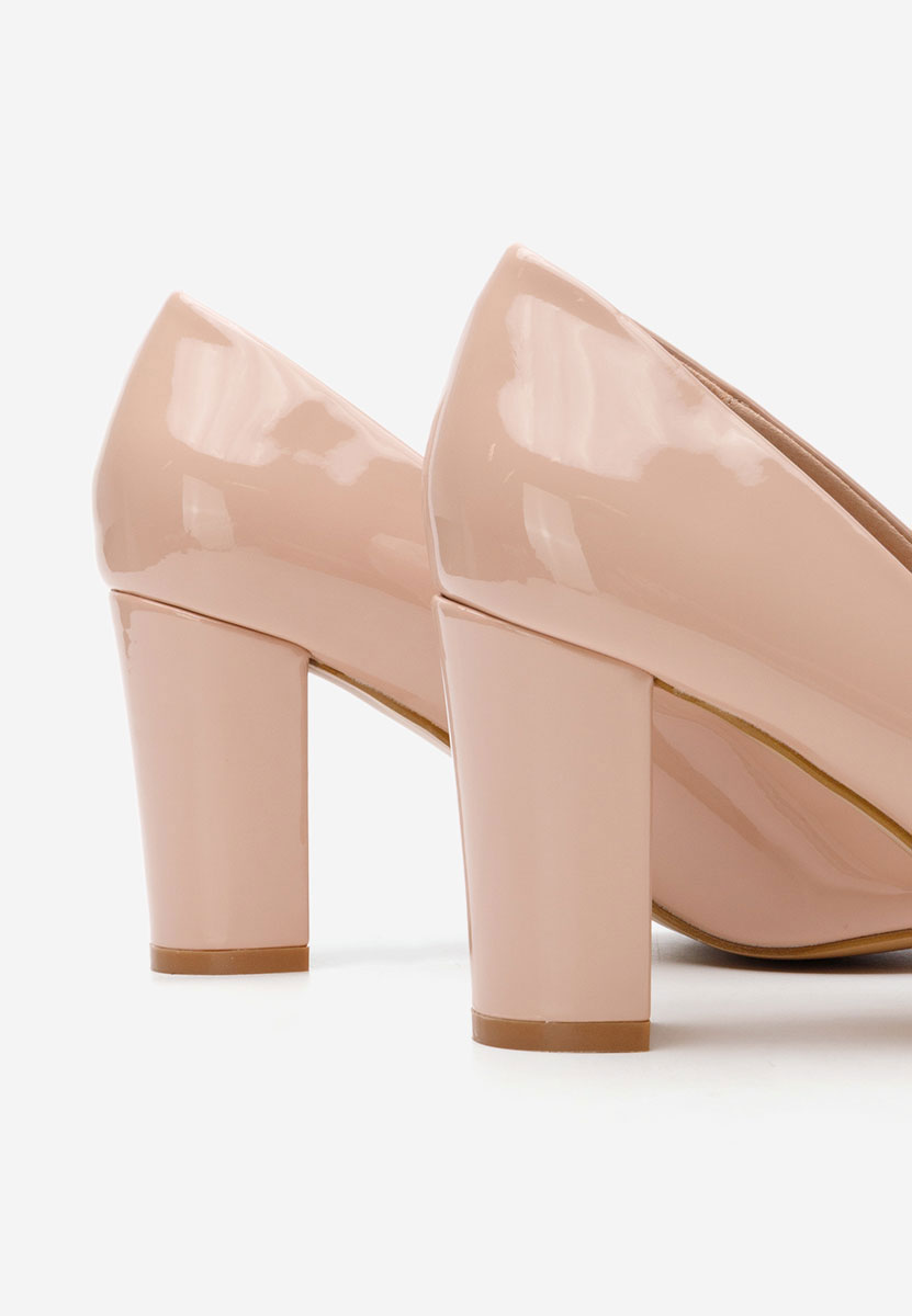 Béžové lakované lodičky Chique V5