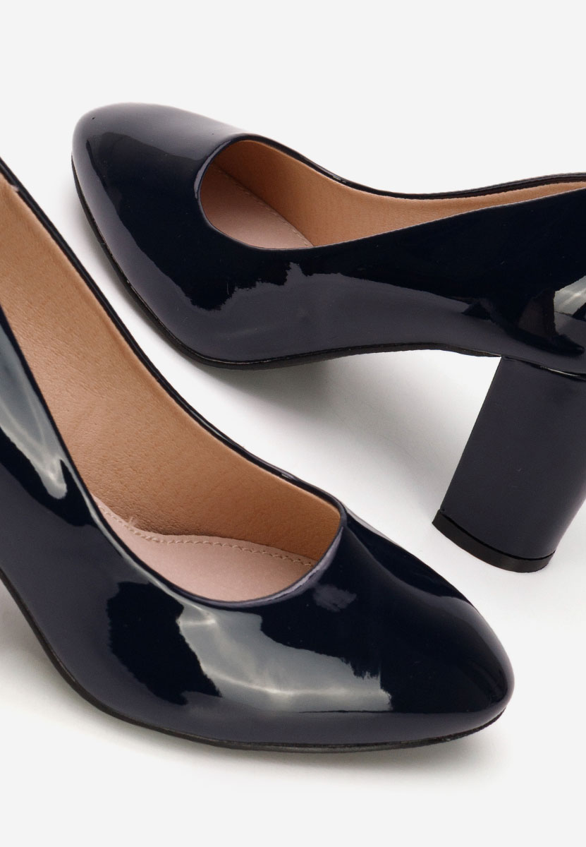 Tmavomdoré lakované lodičky Chique V5