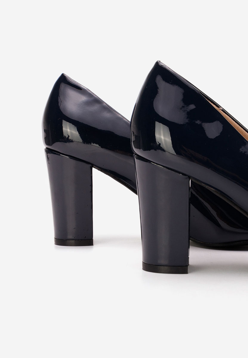 Tmavomdoré lakované lodičky Chique V5