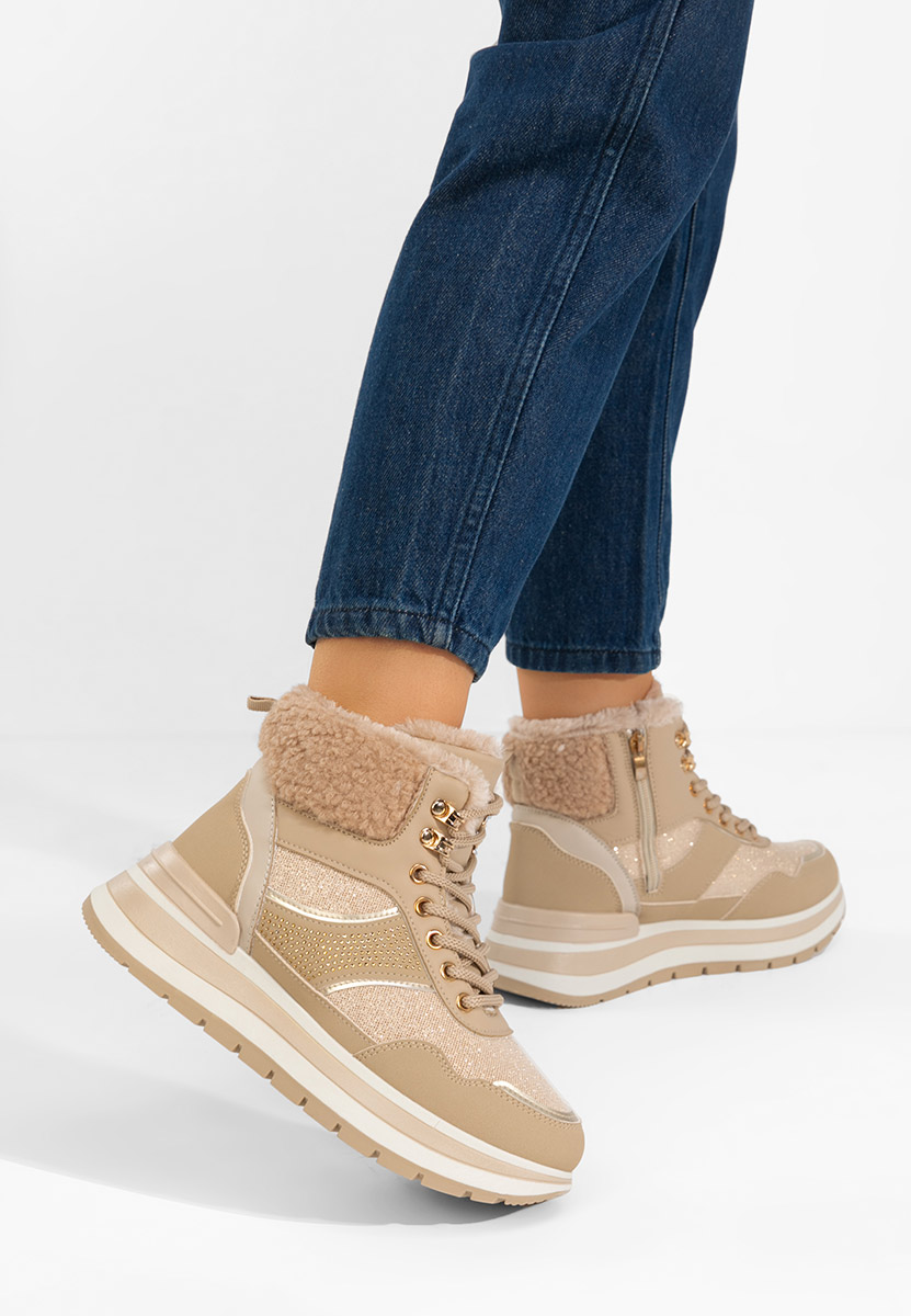 E-shop Khaki tenisky na platforme Nabila
