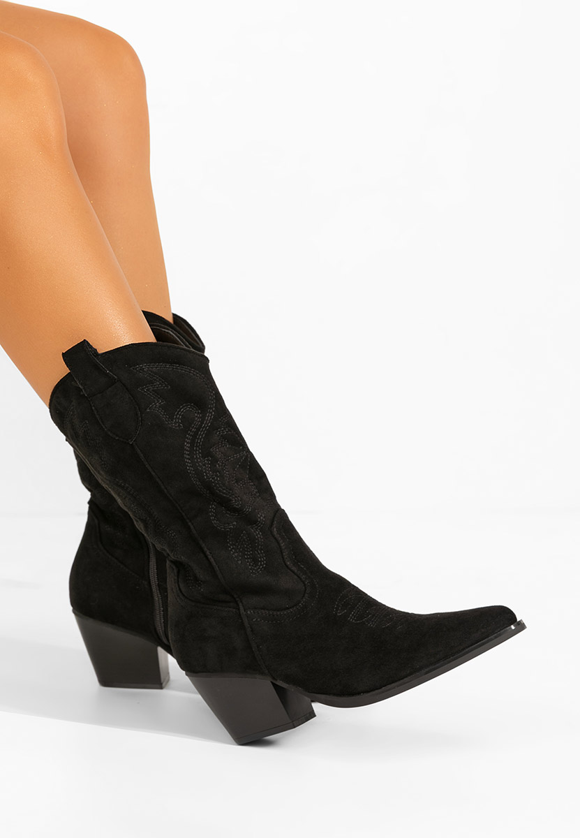 Čierne kovbojské čižmy Savelis