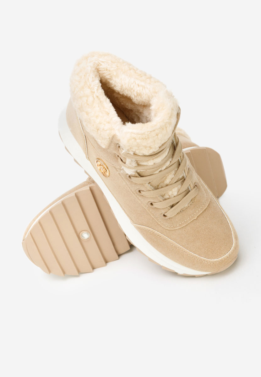 Khaki dámske zimné tenisky Avilma V3