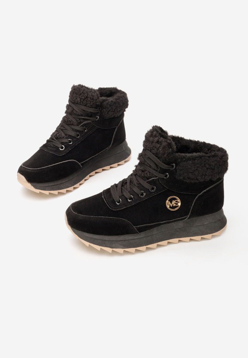 Čierne dámske zimné tenisky Avilma V3