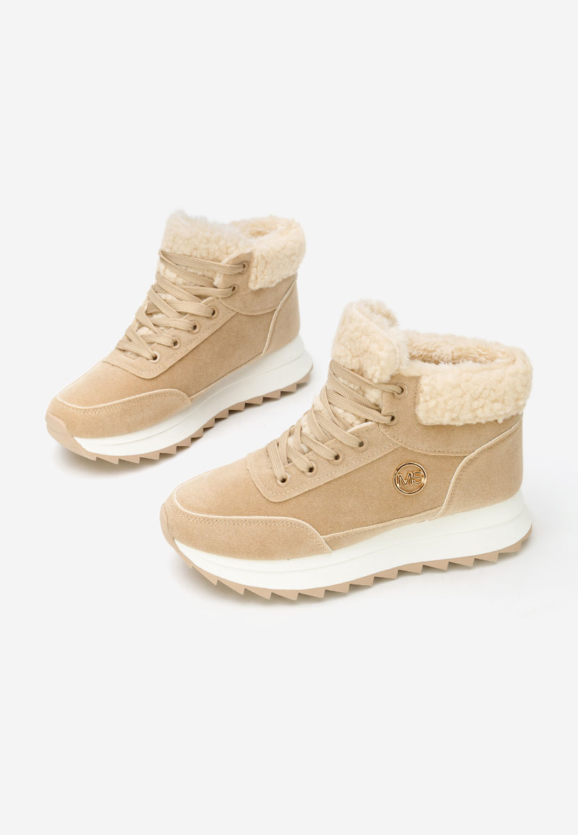 Khaki dámske zimné tenisky Avilma V3