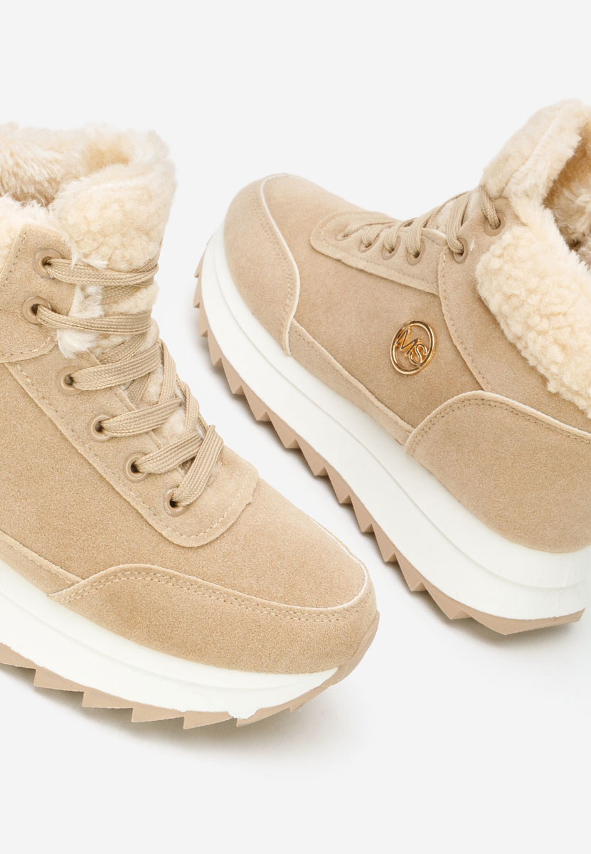 Khaki dámske zimné tenisky Avilma V3