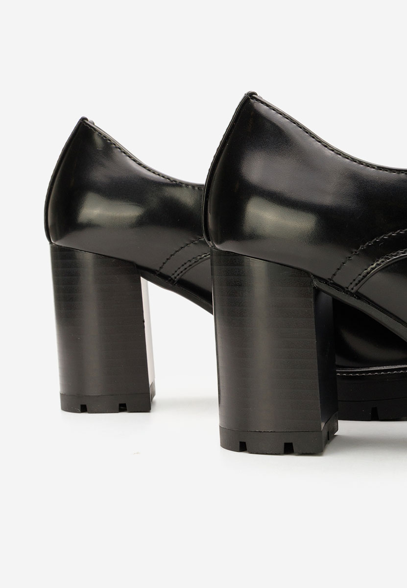 Čierne dámske poltopánky Pluvina