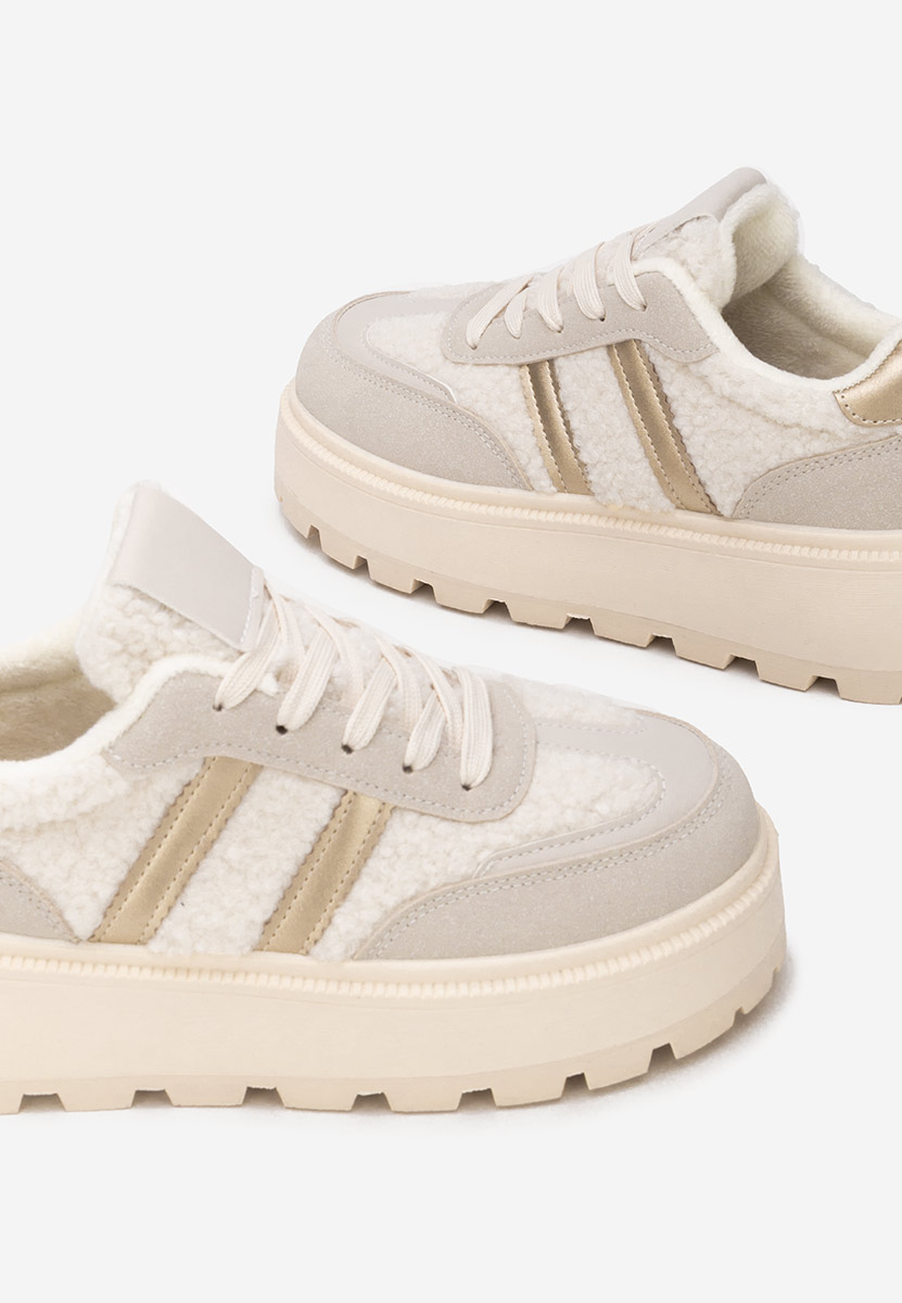 Béžové tenisky na platforme Janeia