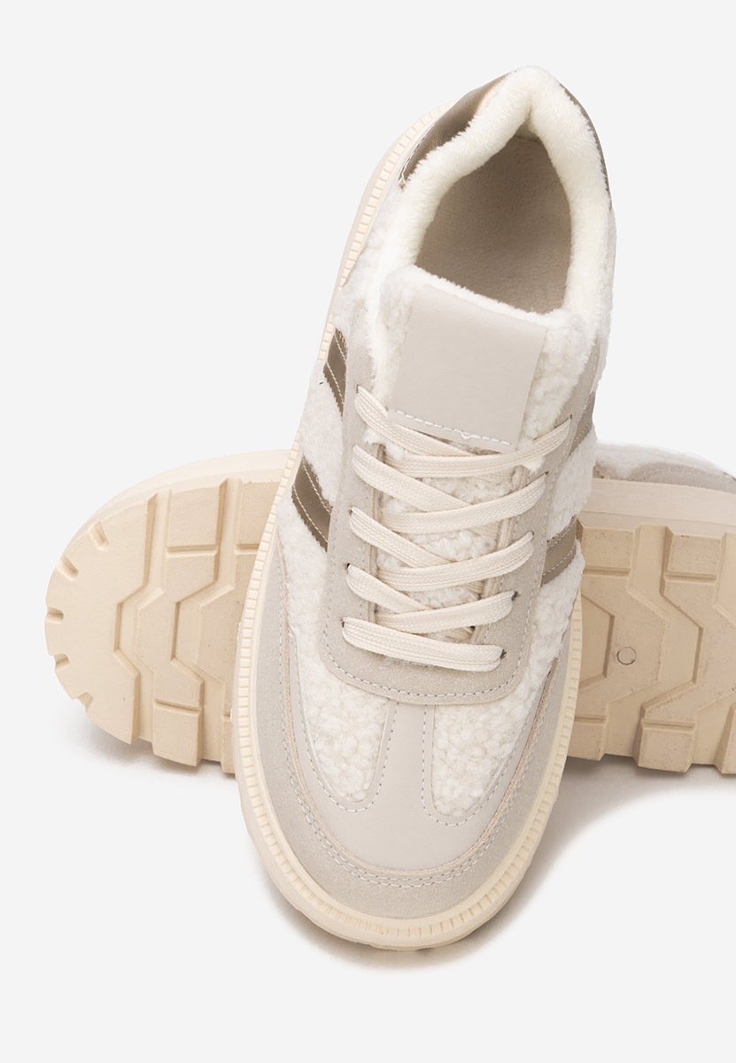 Béžové tenisky na platforme Janeia