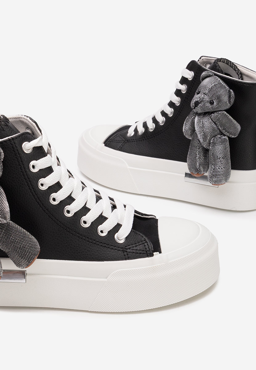 Čierne vysoké tenisky dámske Alisea