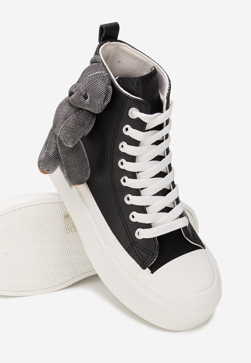 Čierne vysoké tenisky dámske Alisea