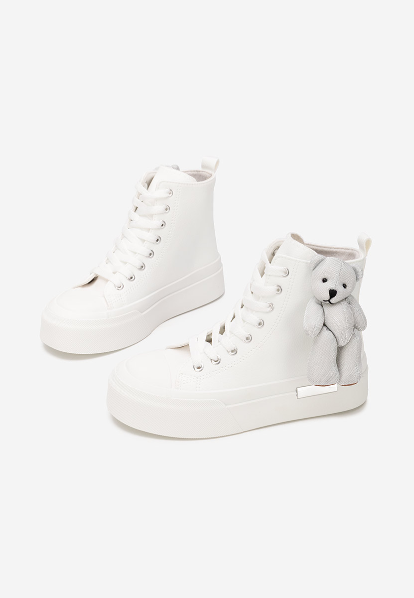 Biele vysoké tenisky dámske Alisea