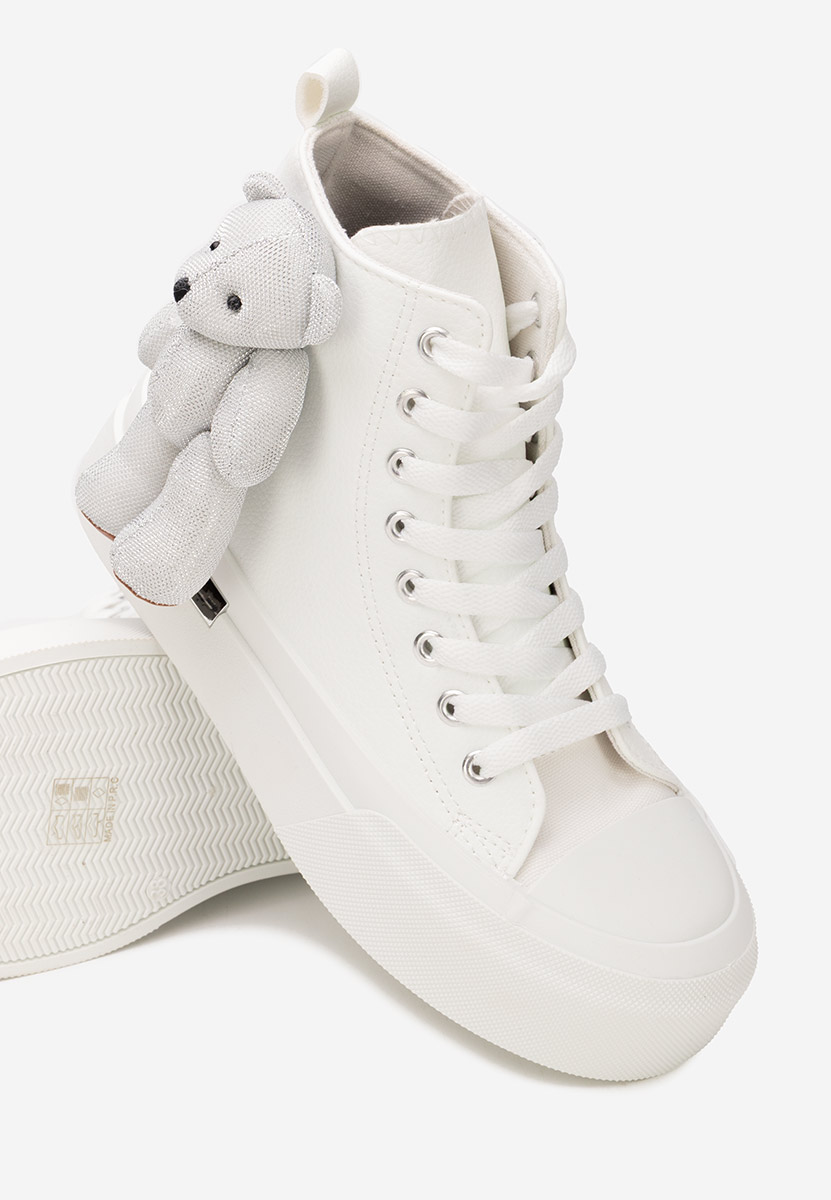 Biele vysoké tenisky dámske Alisea