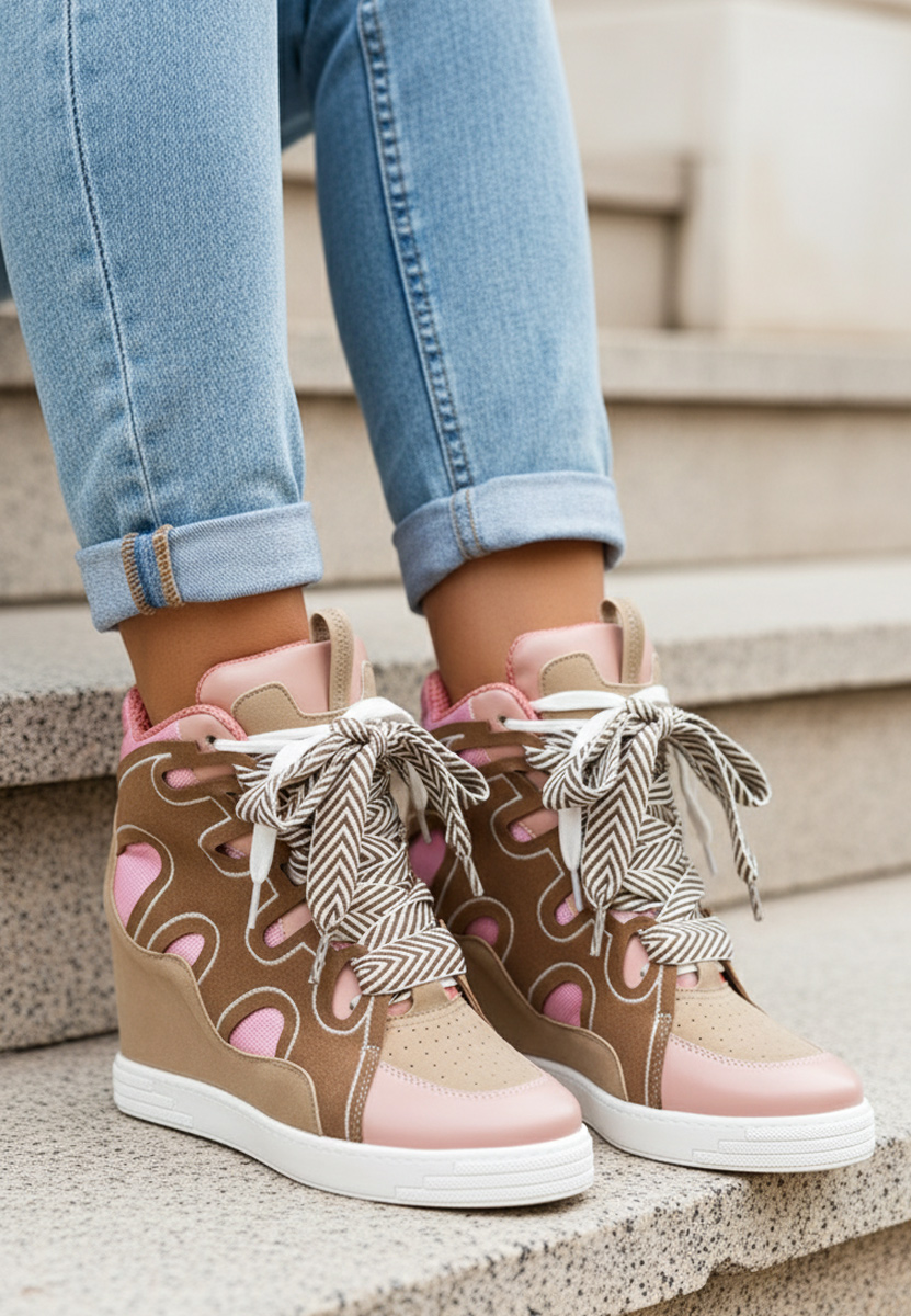 Ružové dámské botasky Jessy