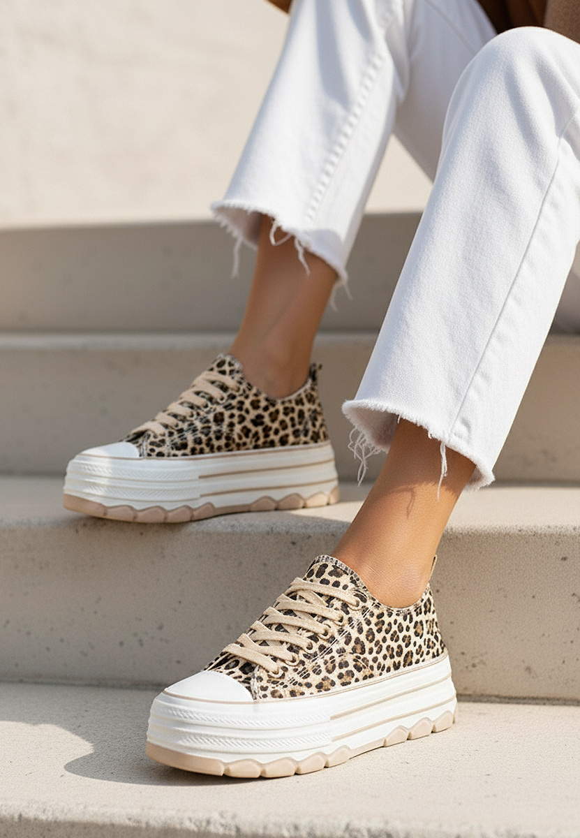 E-shop Leopardie tenisky na platforme Zenoria
