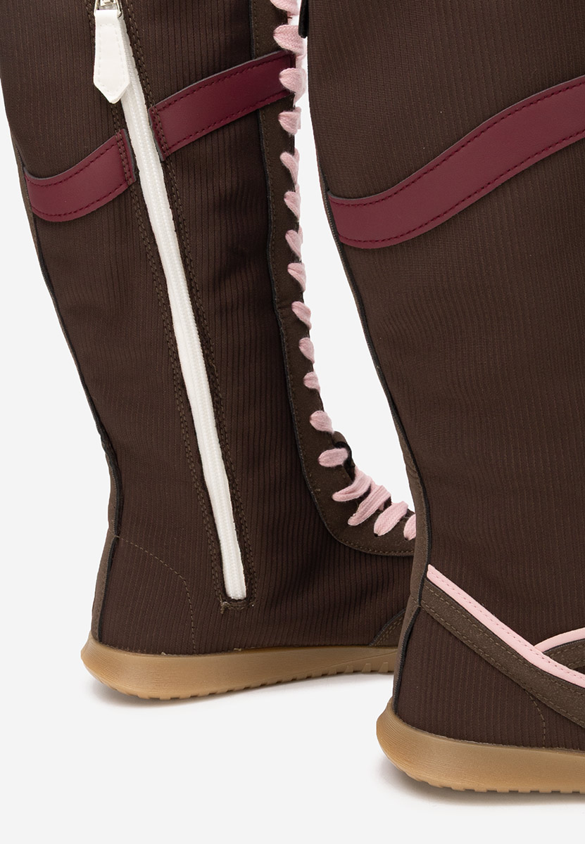 Hnedé vysoké tenisky dámske Daine V2 Hnedé vysoké tenisky dámske Daine V2