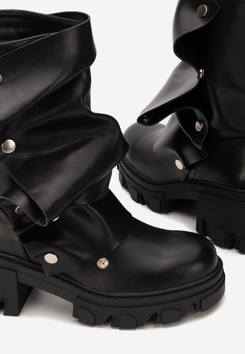 Čierne dámske čižmy Valena