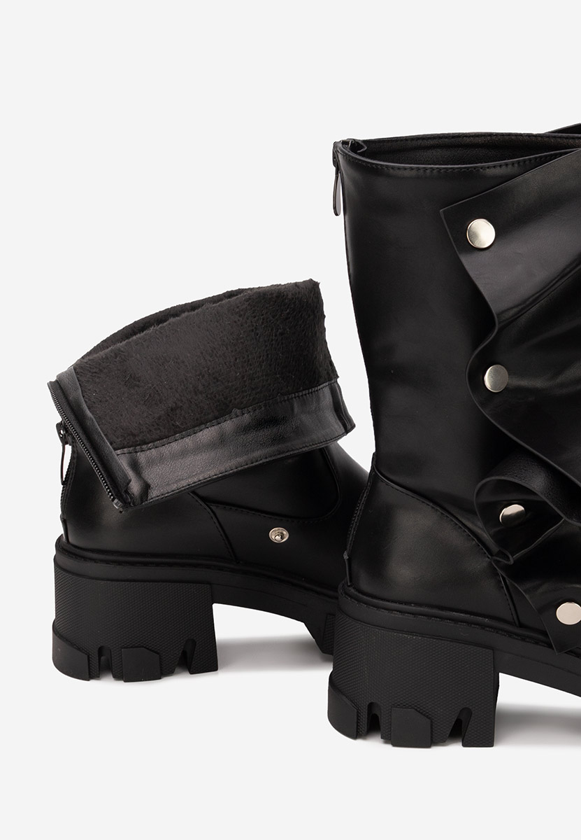 Čierne dámske čižmy Valena