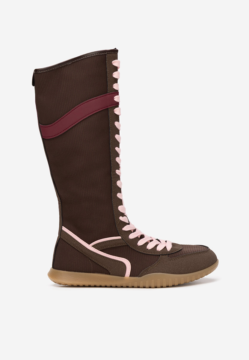 Hnedé vysoké tenisky dámske Daine V2 Hnedé vysoké tenisky dámske Daine V2