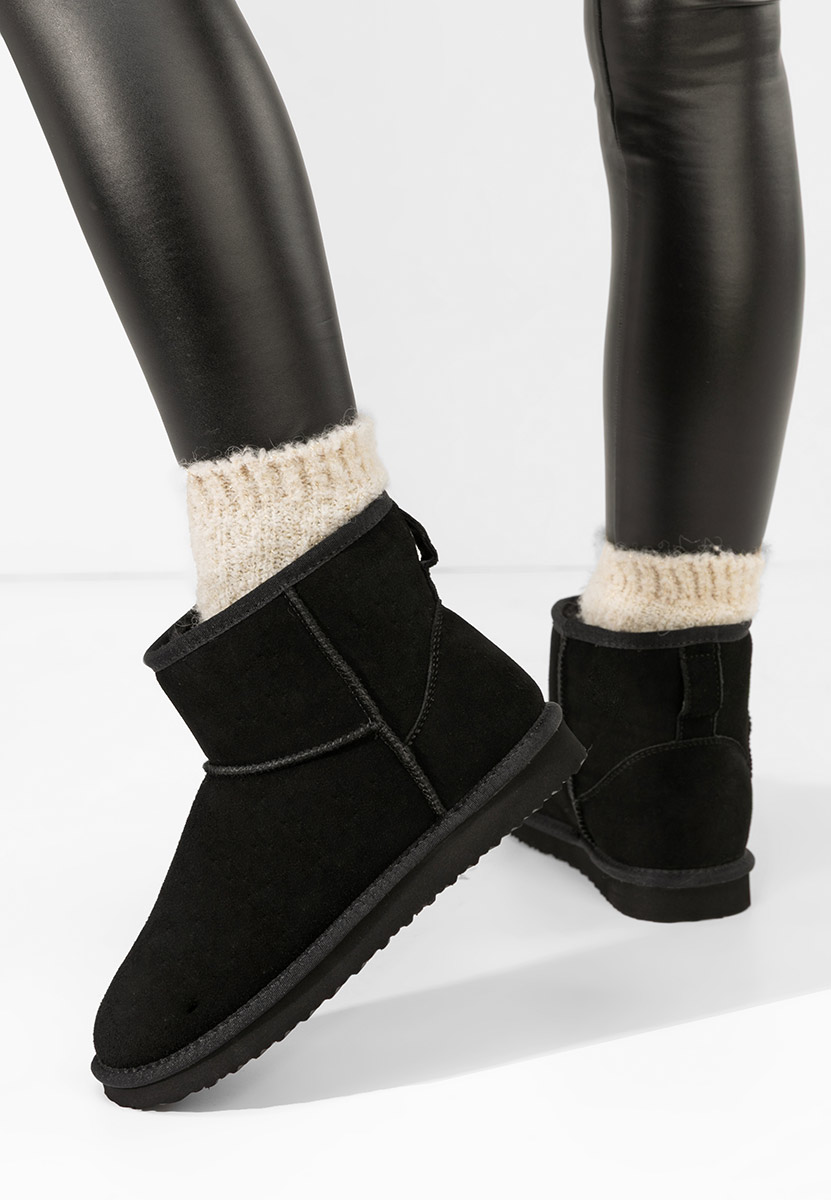 Čierne členkové dámske snehule Crisea V2