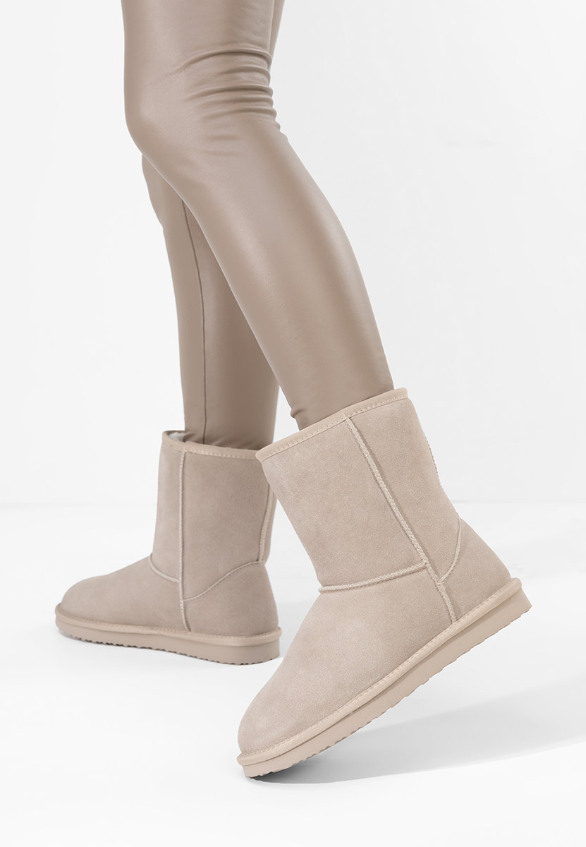 Béžové členkové dámske snehule Crisea Béžové členkové dámske snehule Crisea