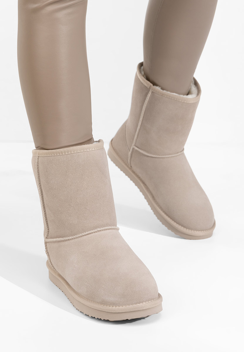 Béžové členkové dámske snehule Crisea Béžové členkové dámske snehule Crisea