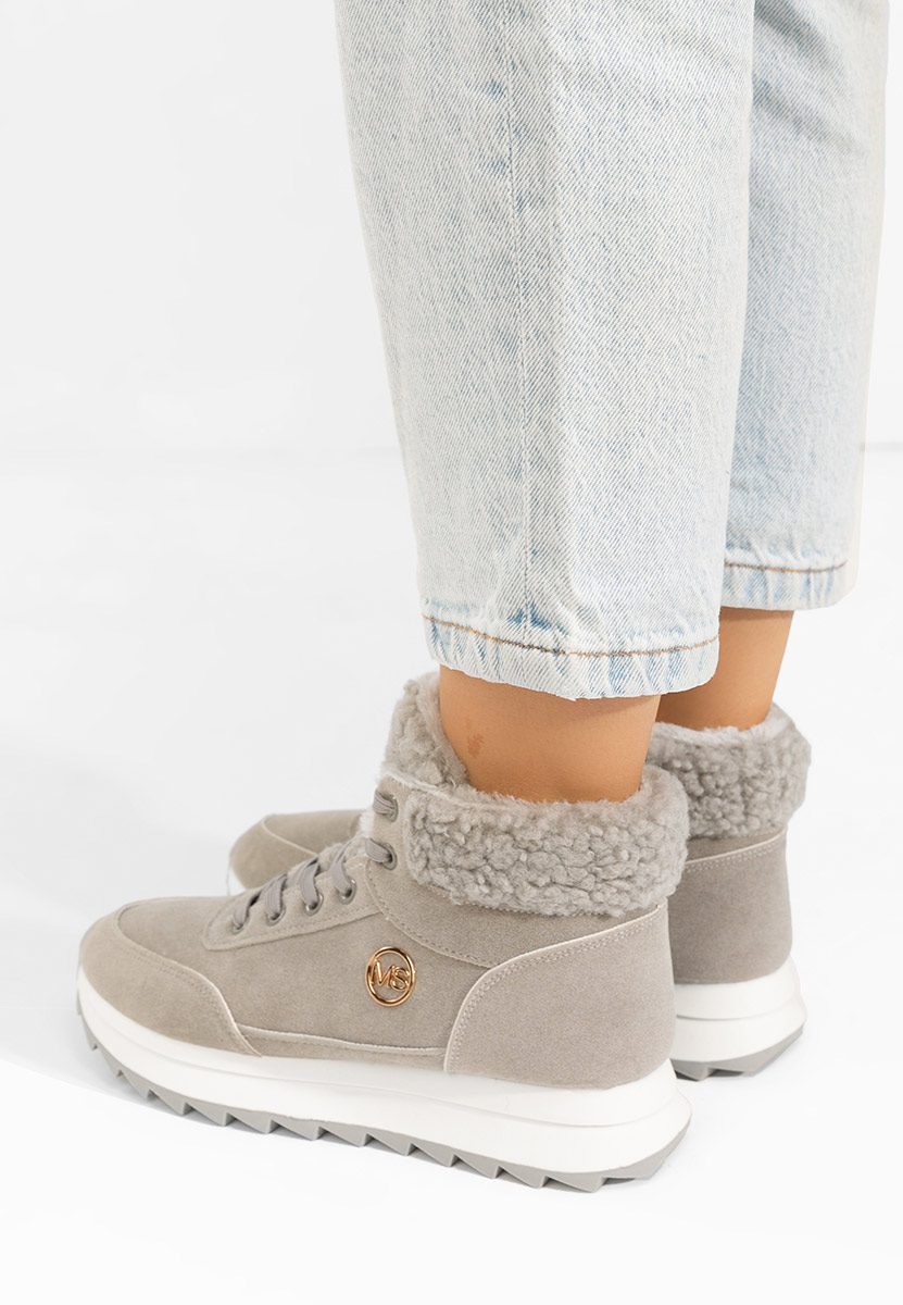 Sivé dámske zimné tenisky Avilma V3