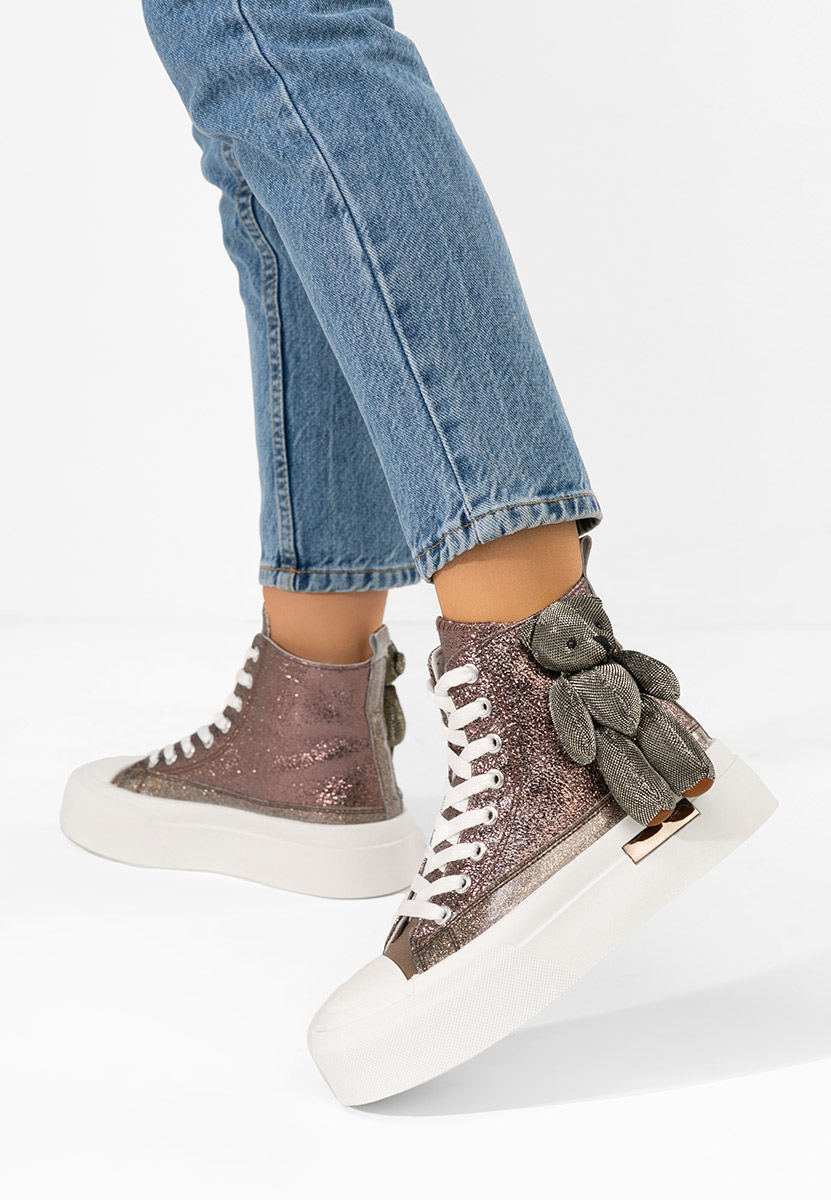 Medená vysoké tenisky dámske Alisea