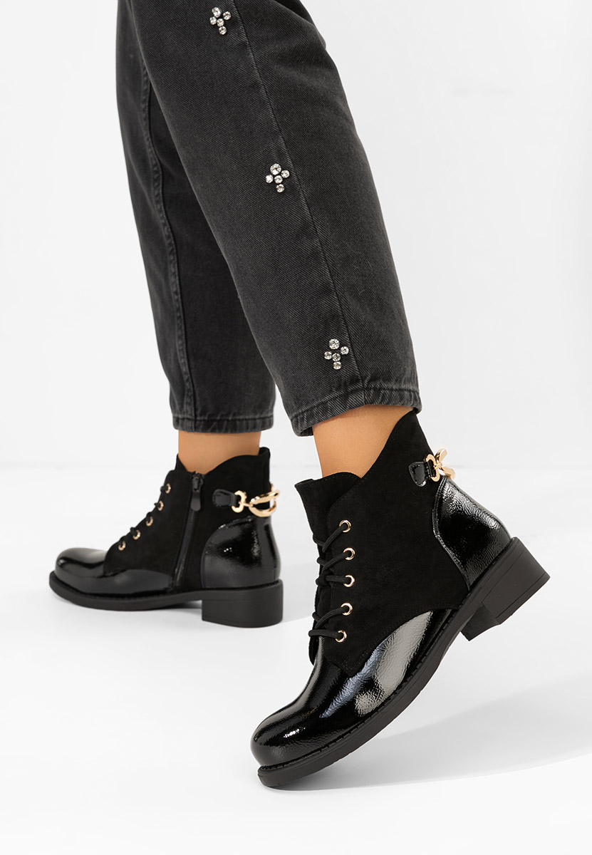 Čierne členkové čižmy Rinalis