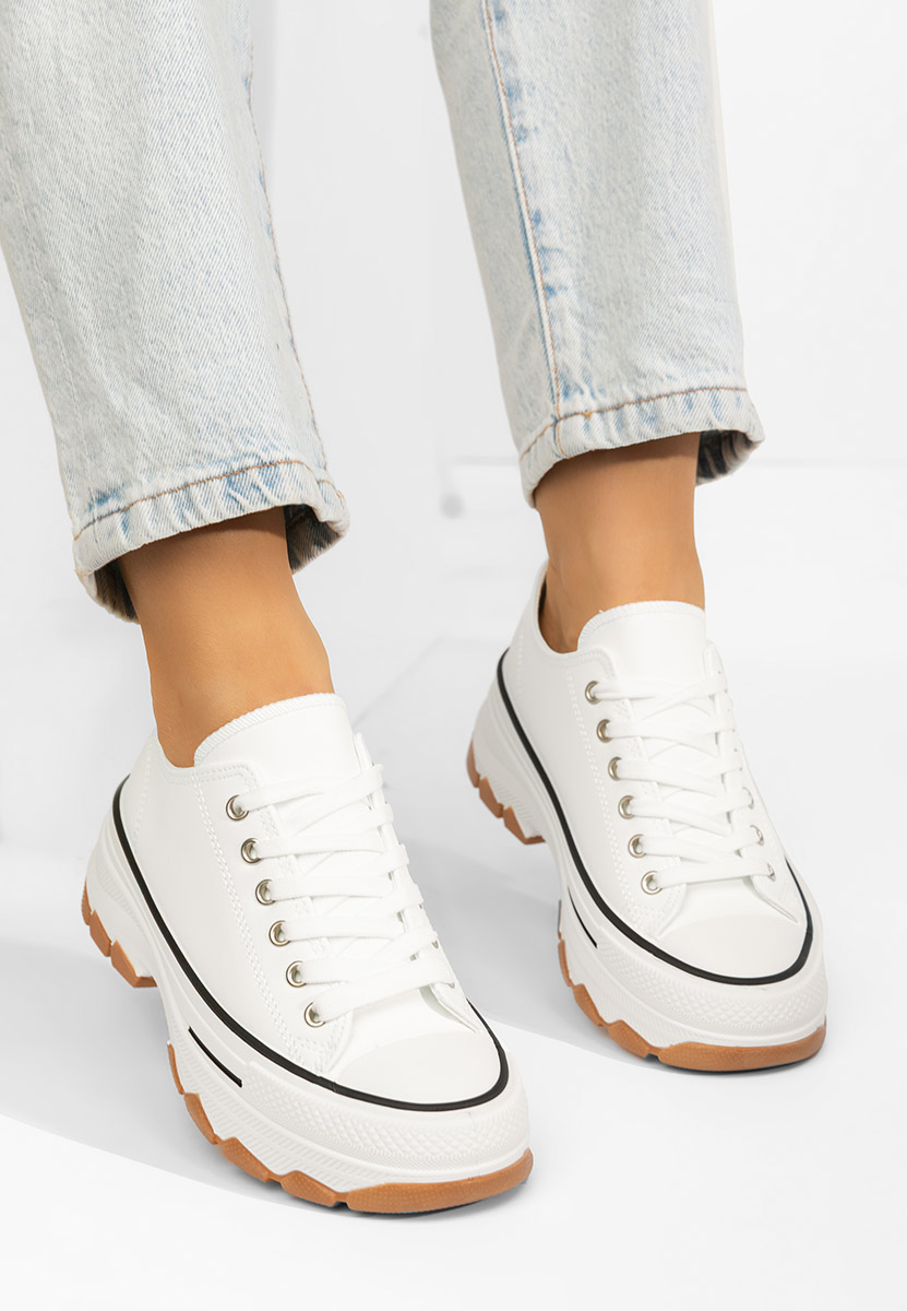 Biele tenisky na platforme Raviana V4