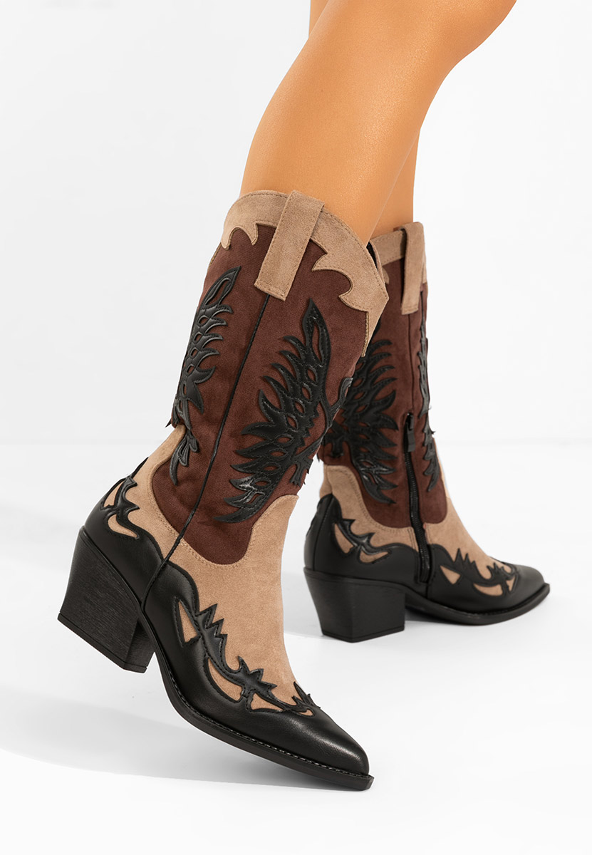 Čierne kovbojské čižmy Jasnira