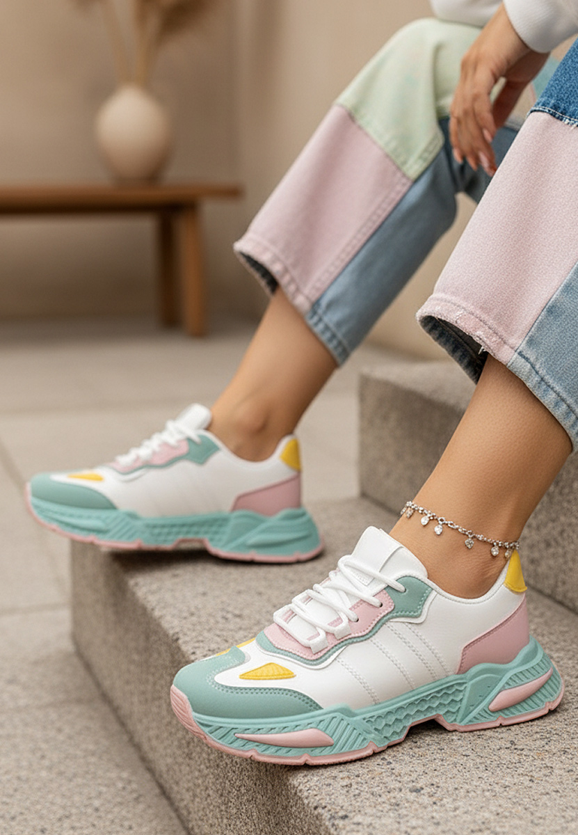 Farebné dámske tenisky Elna