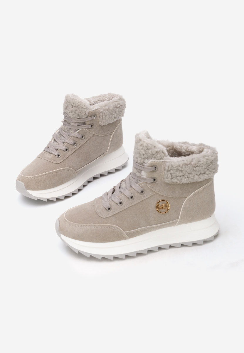 Sivé dámske zimné tenisky Avilma V3