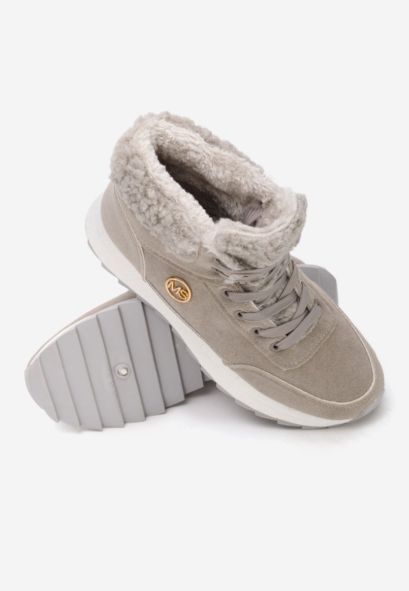 Sivé dámske zimné tenisky Avilma V3