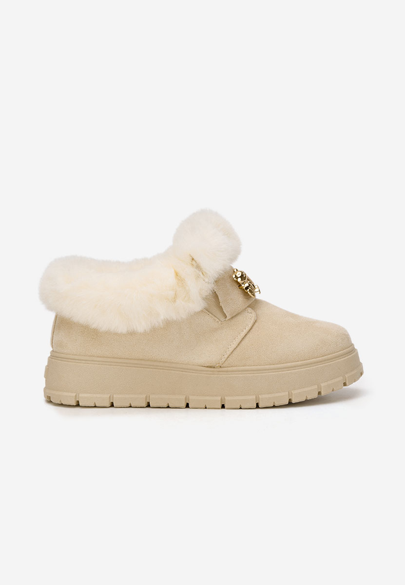 Béžové šľapky dámske Amilce