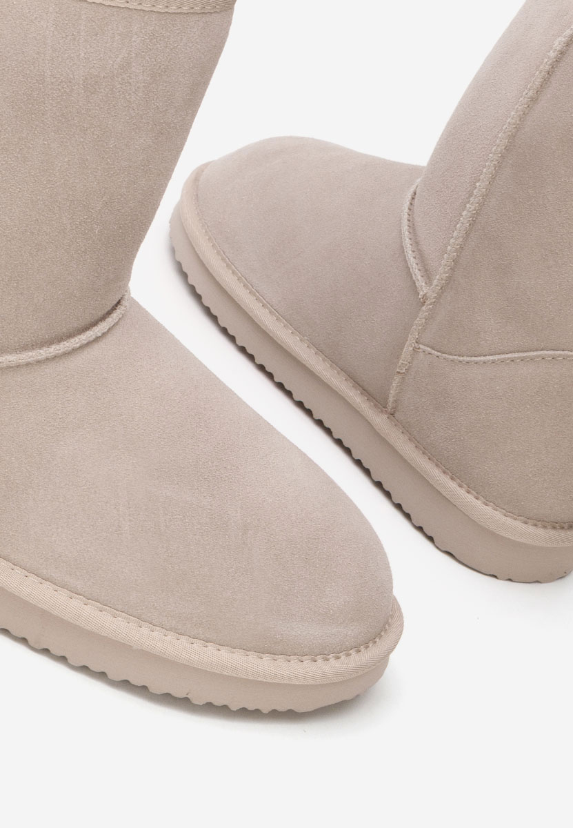 Béžové členkové dámske snehule Crisea Béžové členkové dámske snehule Crisea