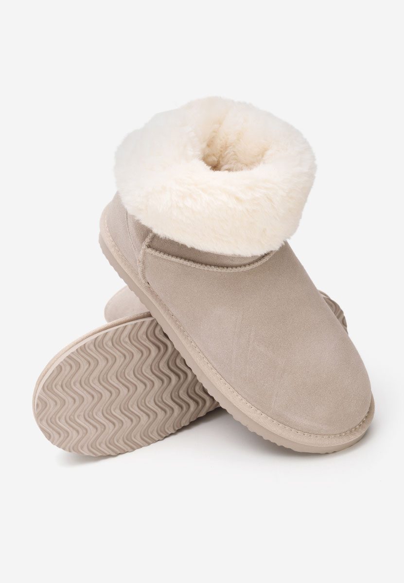 Béžové členkové dámske snehule Crisea Béžové členkové dámske snehule Crisea