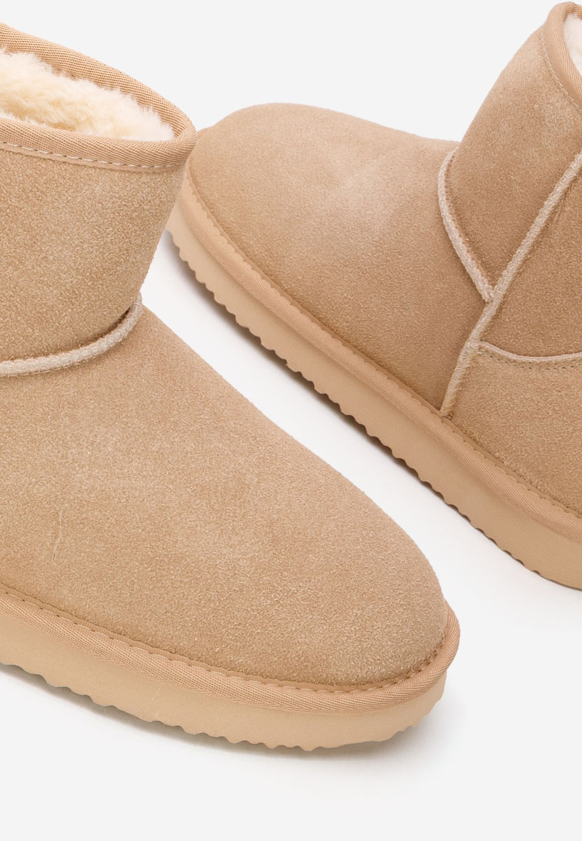 Béžové členkové dámske snehule Crisea V2