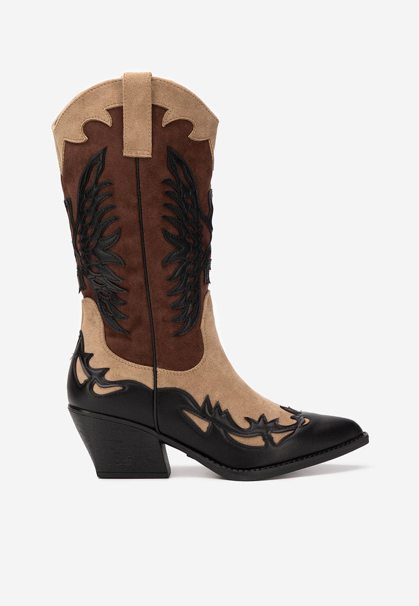 Čierne kovbojské čižmy Jasnira