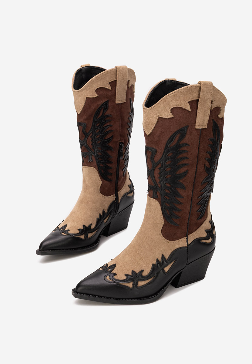 Čierne kovbojské čižmy Jasnira