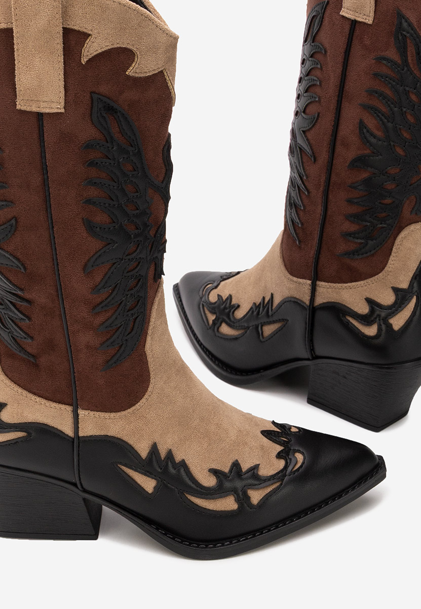 Čierne kovbojské čižmy Jasnira