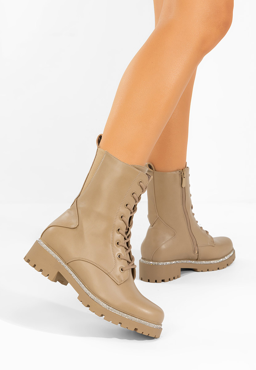Khaki dámske workery Savencia