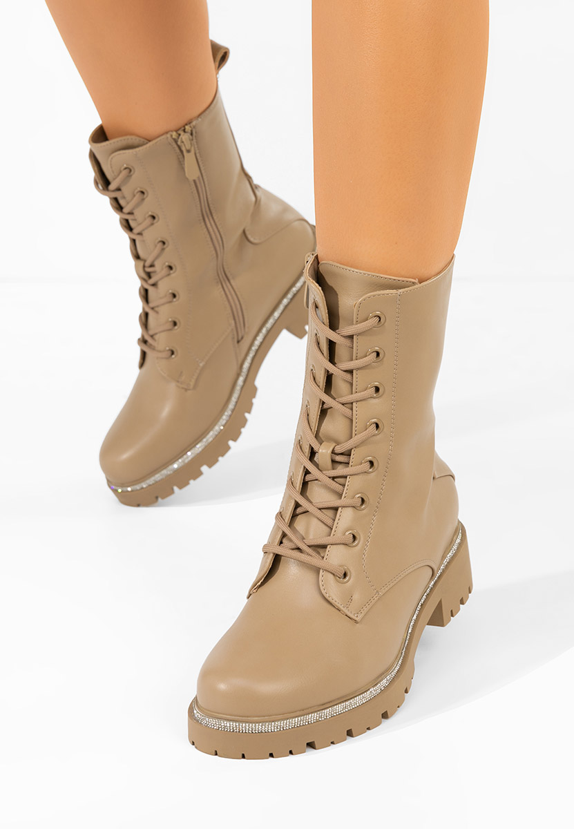 Khaki dámske workery Savencia