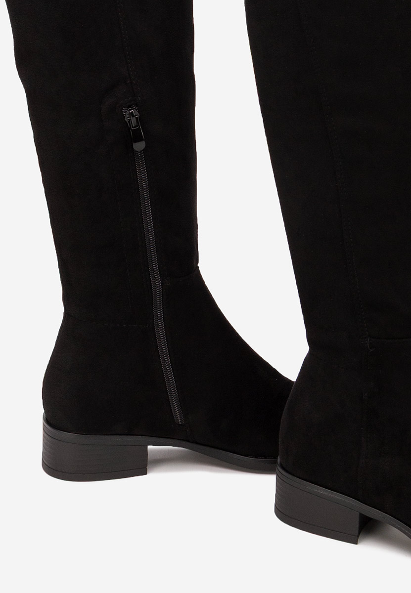 Čierne čižmy nad koleno Inies