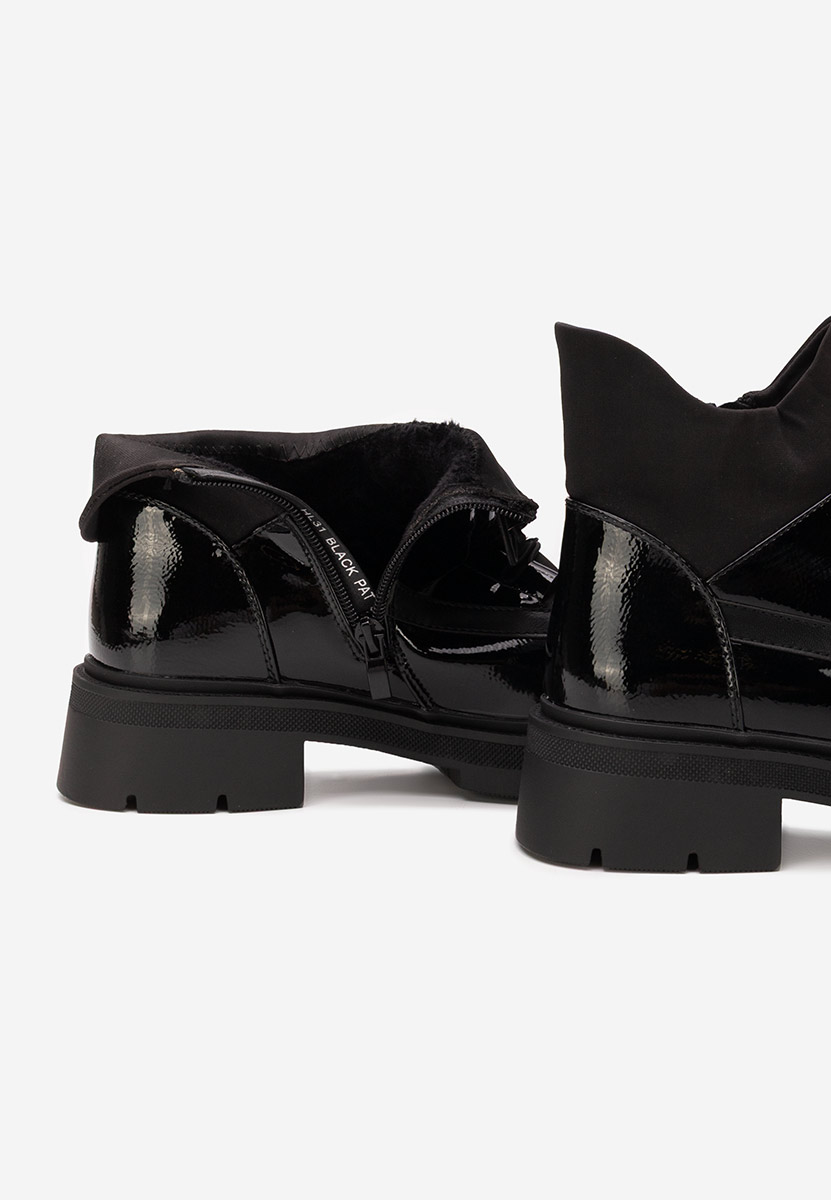 Čierne členkové čižmy Cronia