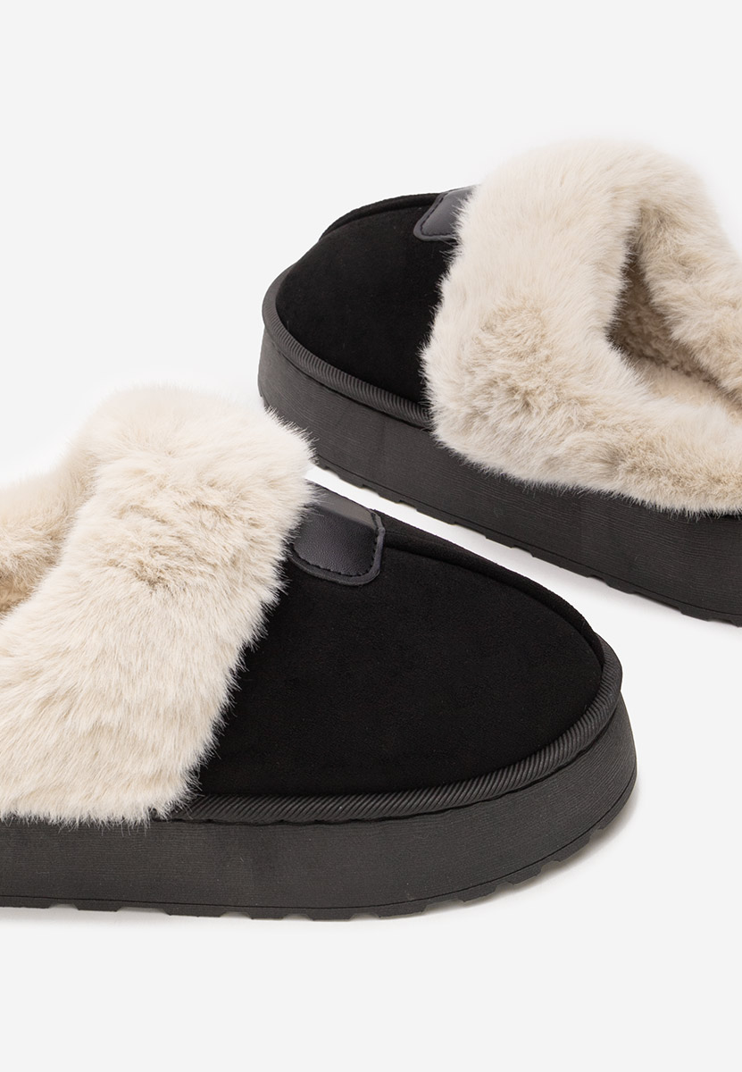 Čierne zdravotne slapky Flufina