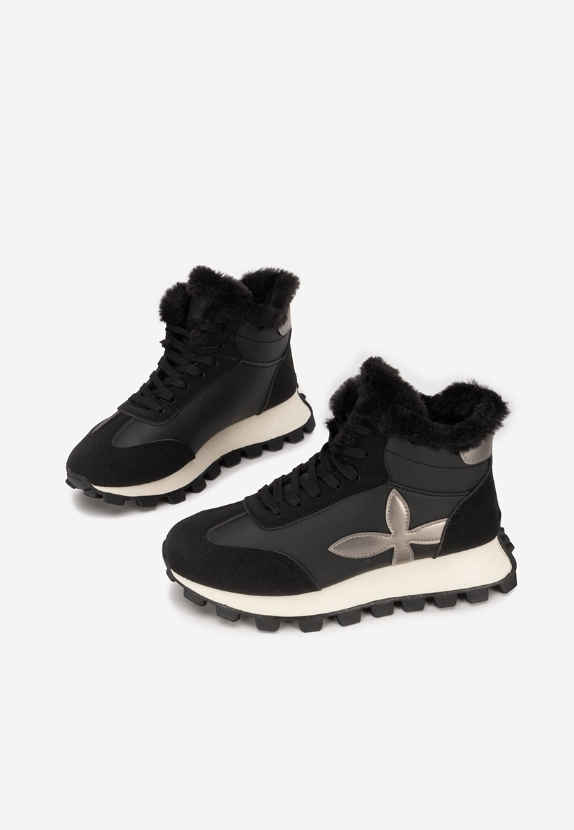 Čierne dámske zimné tenisky Ozia