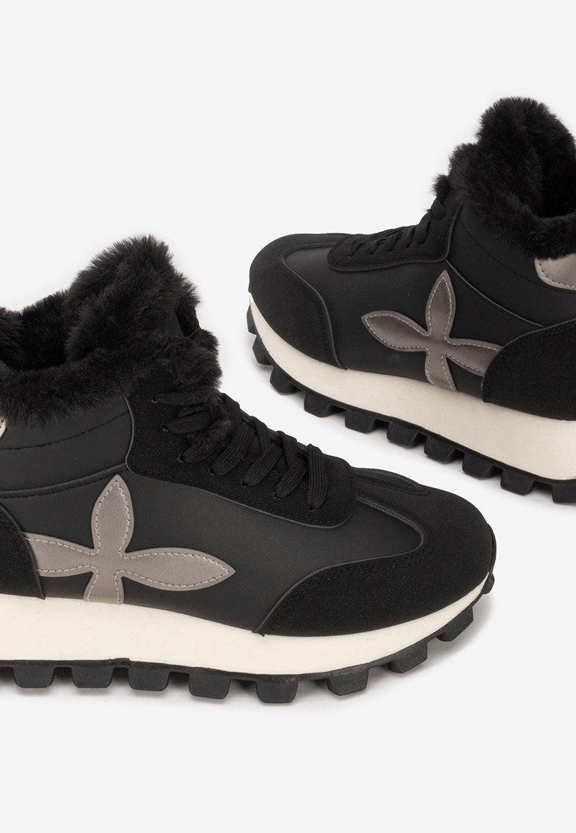 Čierne dámske zimné tenisky Ozia