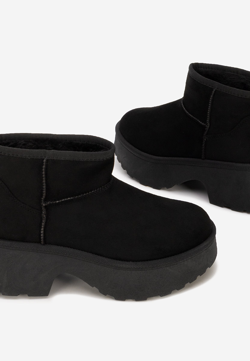 Čierne dámske zimné členkové čižmy Tarnia